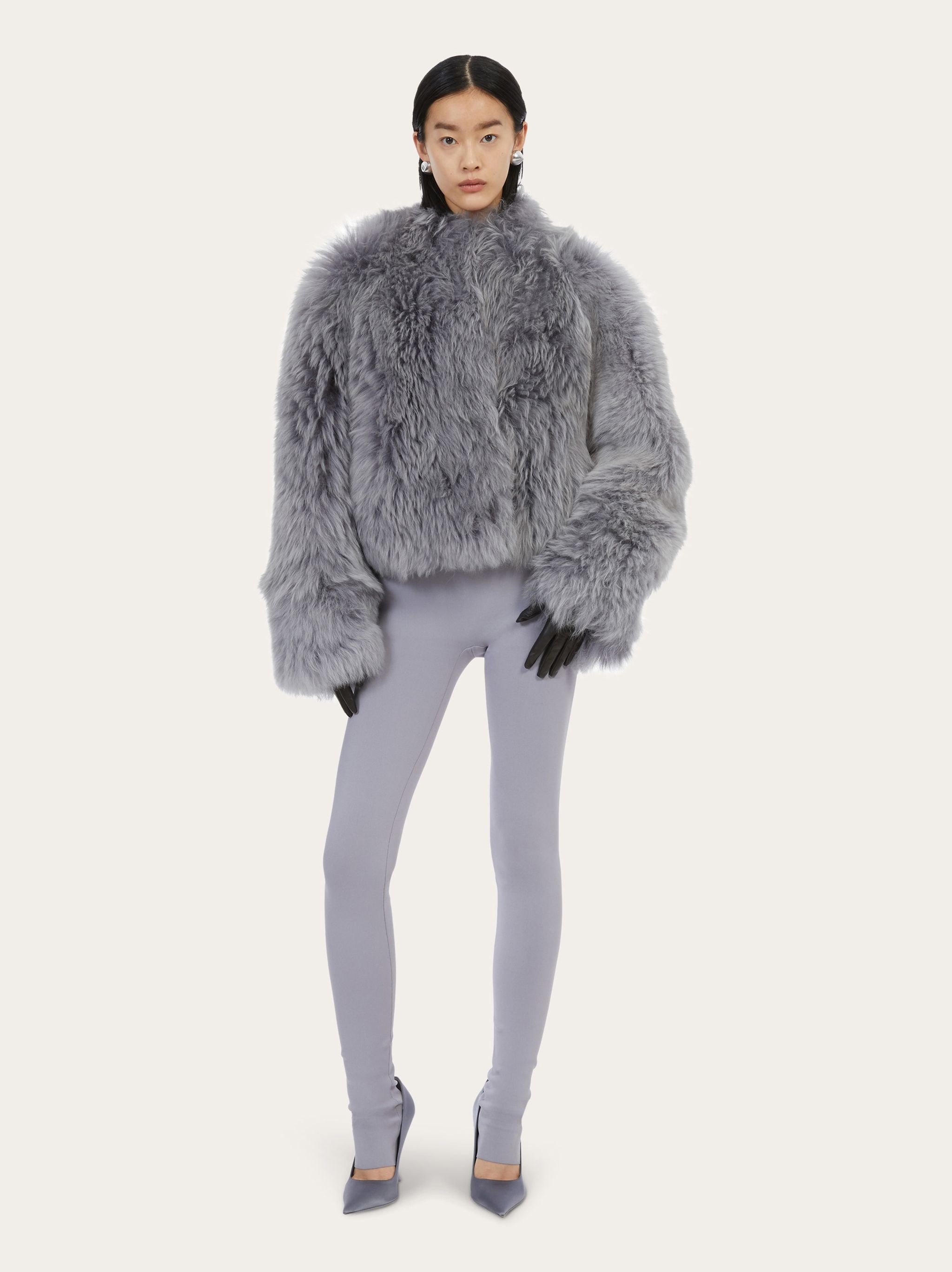 Long hair shearling jacket - 5