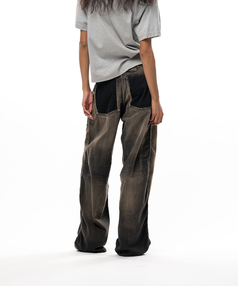 Cut-Out Pocket Denim Pants 5
