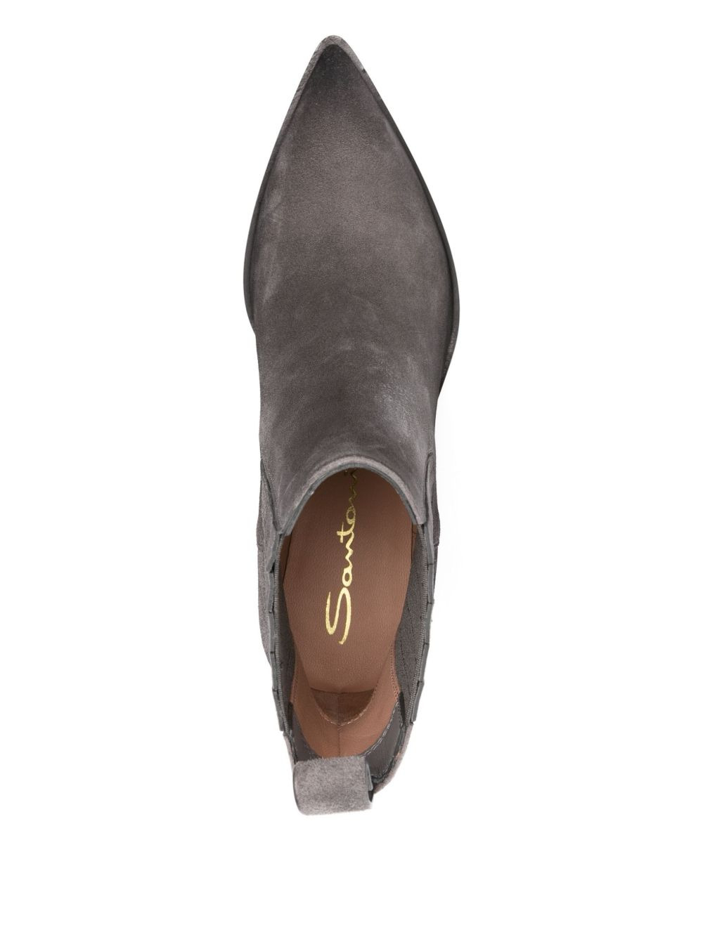 60mm pointed-toe suede Chelsea boots - 4