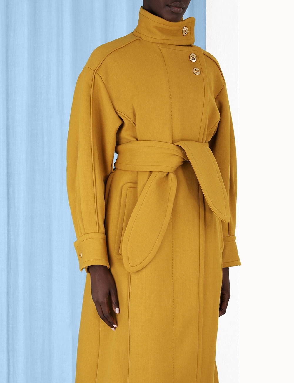 CELESTIAL FUNNEL NECK COAT - 5