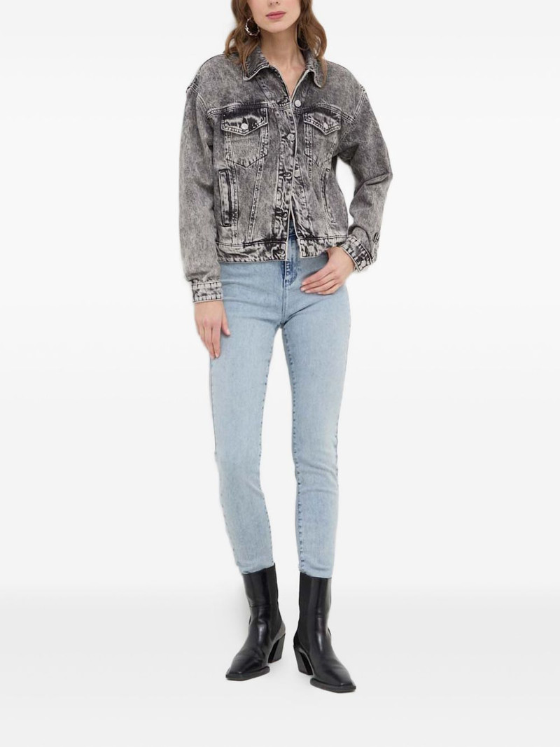 GUESS USA faded-effect denim jacket outlook