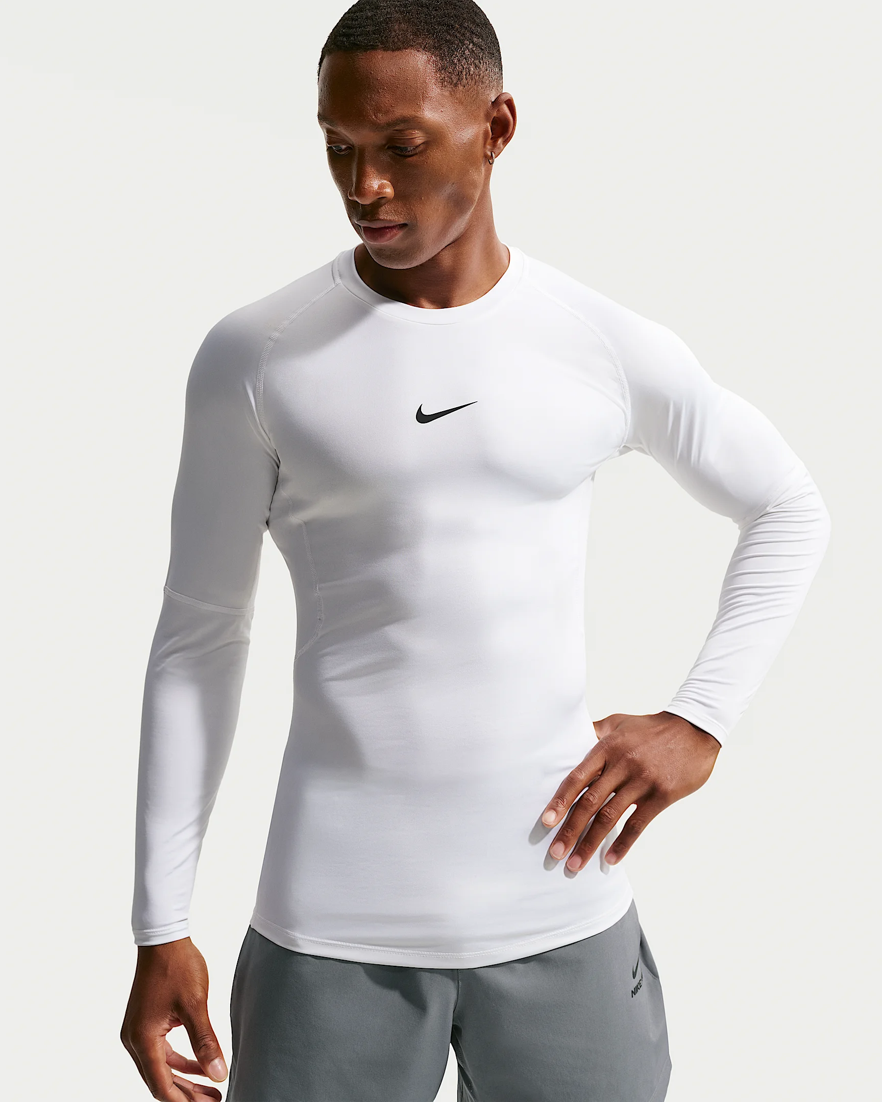Nike Pro Men's Dri-FIT Tight Long-Sleeve Fitness Top - 1
