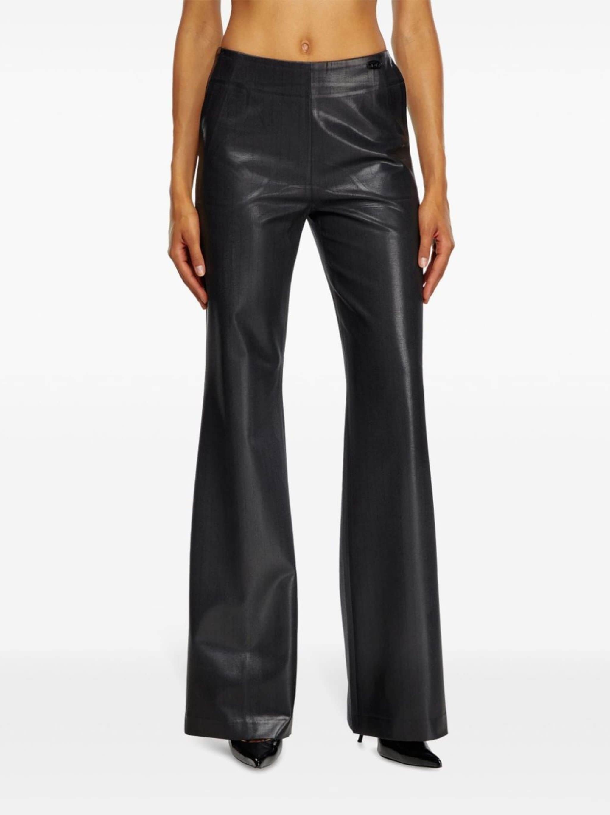 mid-rise flared trousers - 3