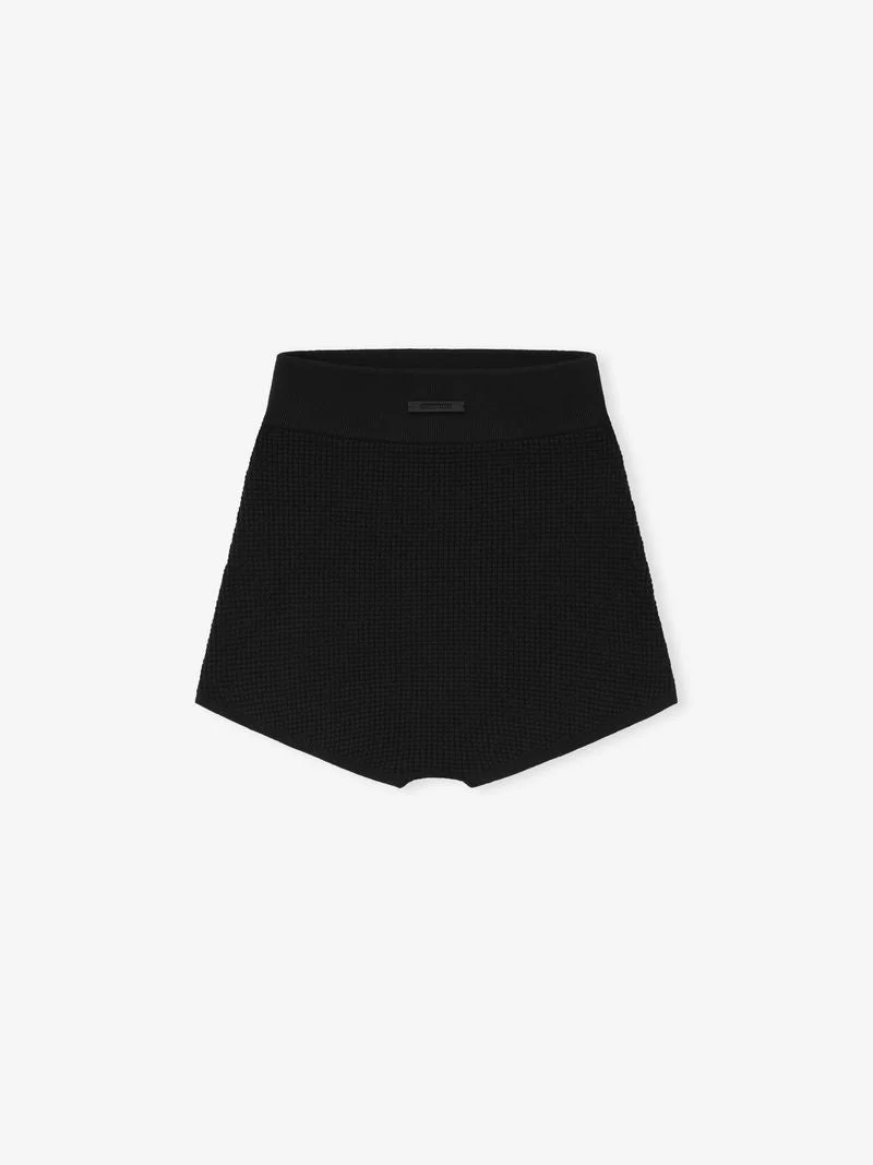 Womens Waffle Boy Short - 1