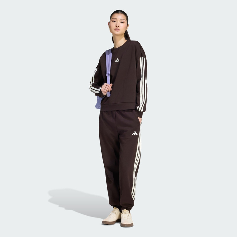 Essentials 3-Stripes Fleece Sweatshirt 4