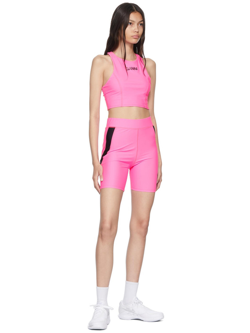 GANNI SSENSE Exclusive Pink Sport Shorts outlook