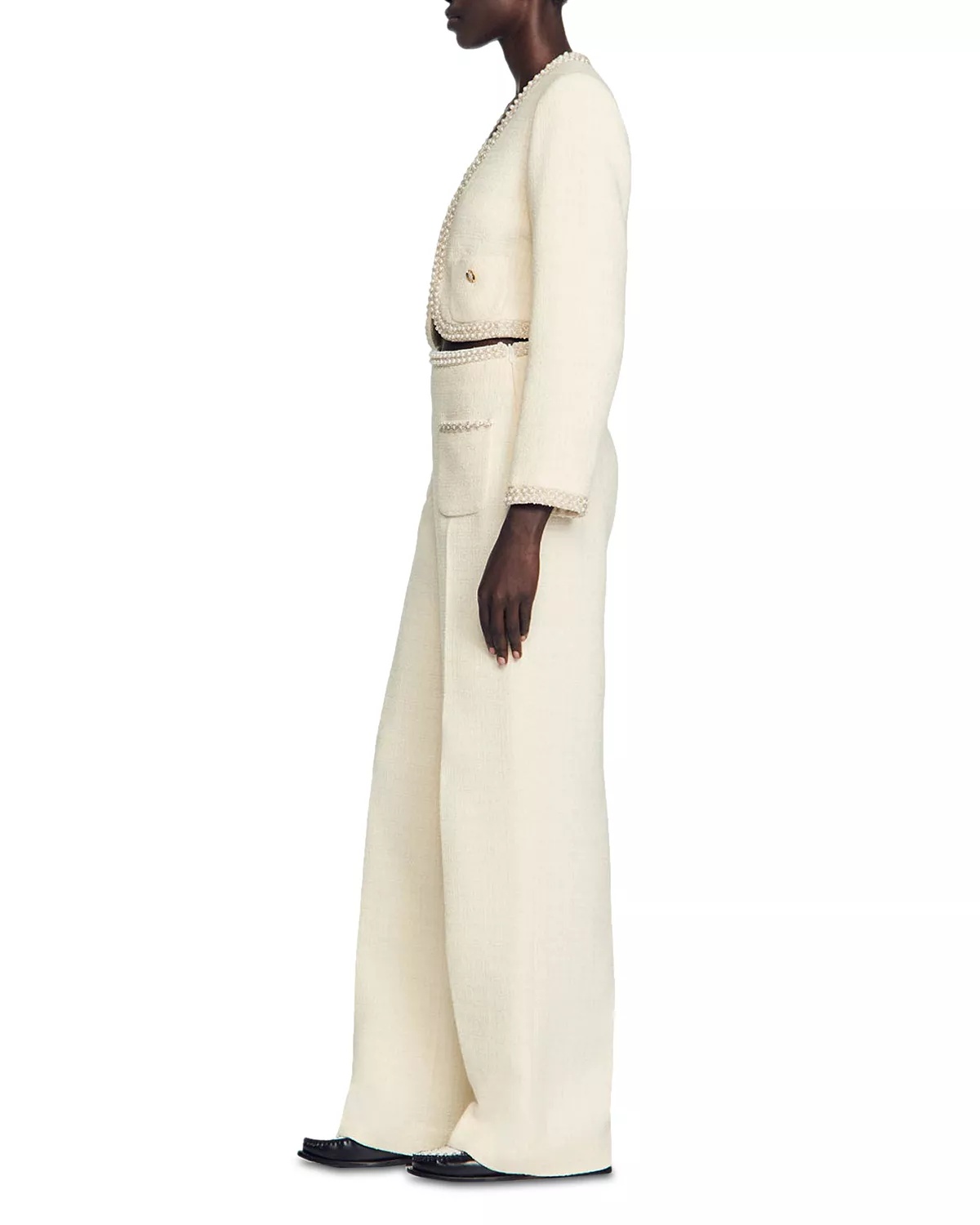 Vaye Tweed Flare Pants - 4