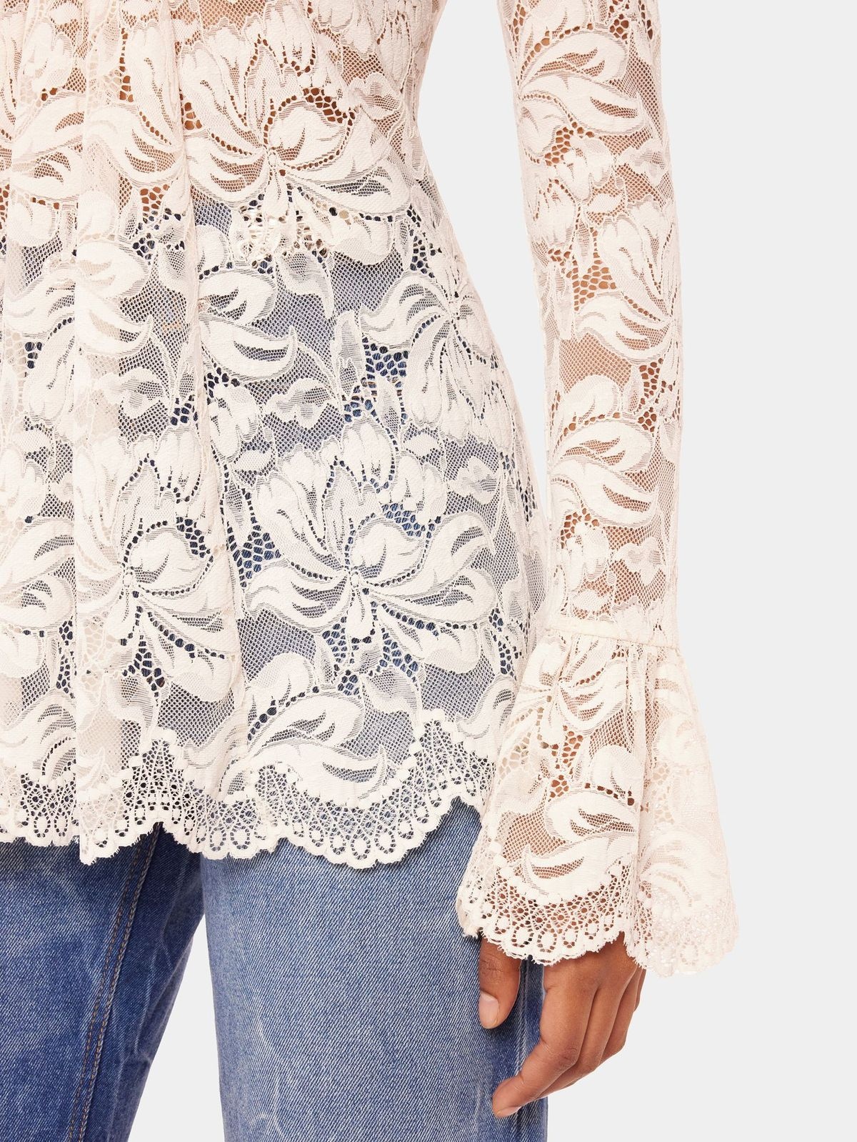 PLEATED LACE TOP - 5