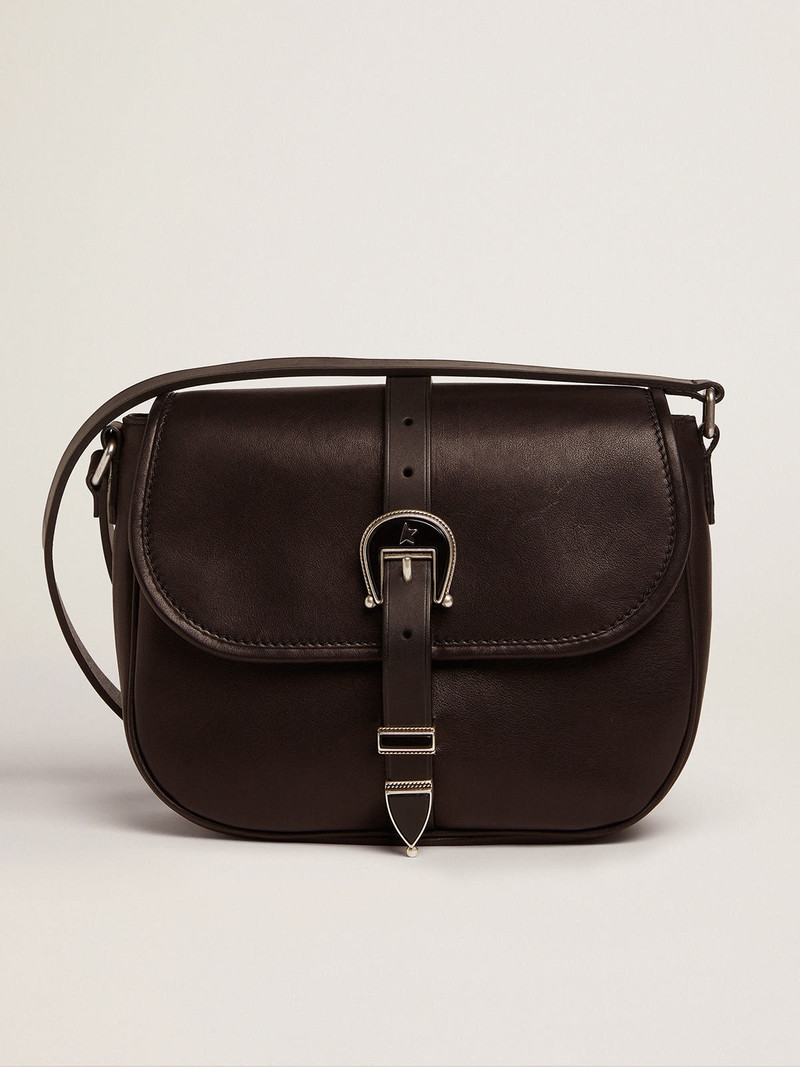 Medium black leather Rodeo Bag - 1