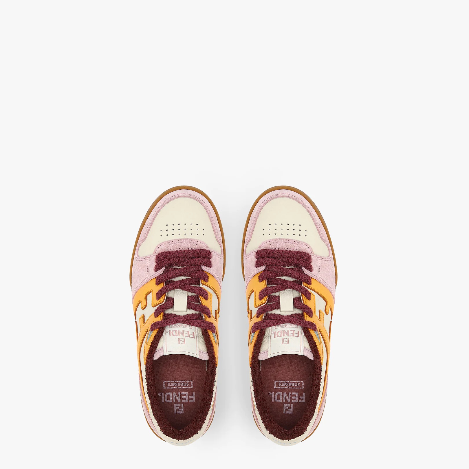 Pink suede low-tops - 4
