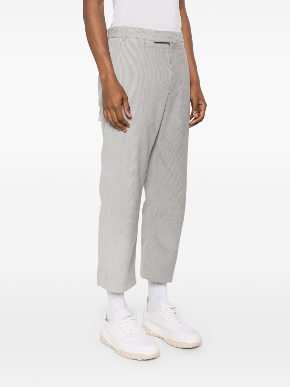 mid-rise straight-leg trousers - 3