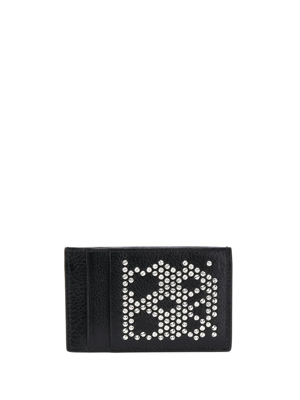 crystal-embellished leather cardholder - 2