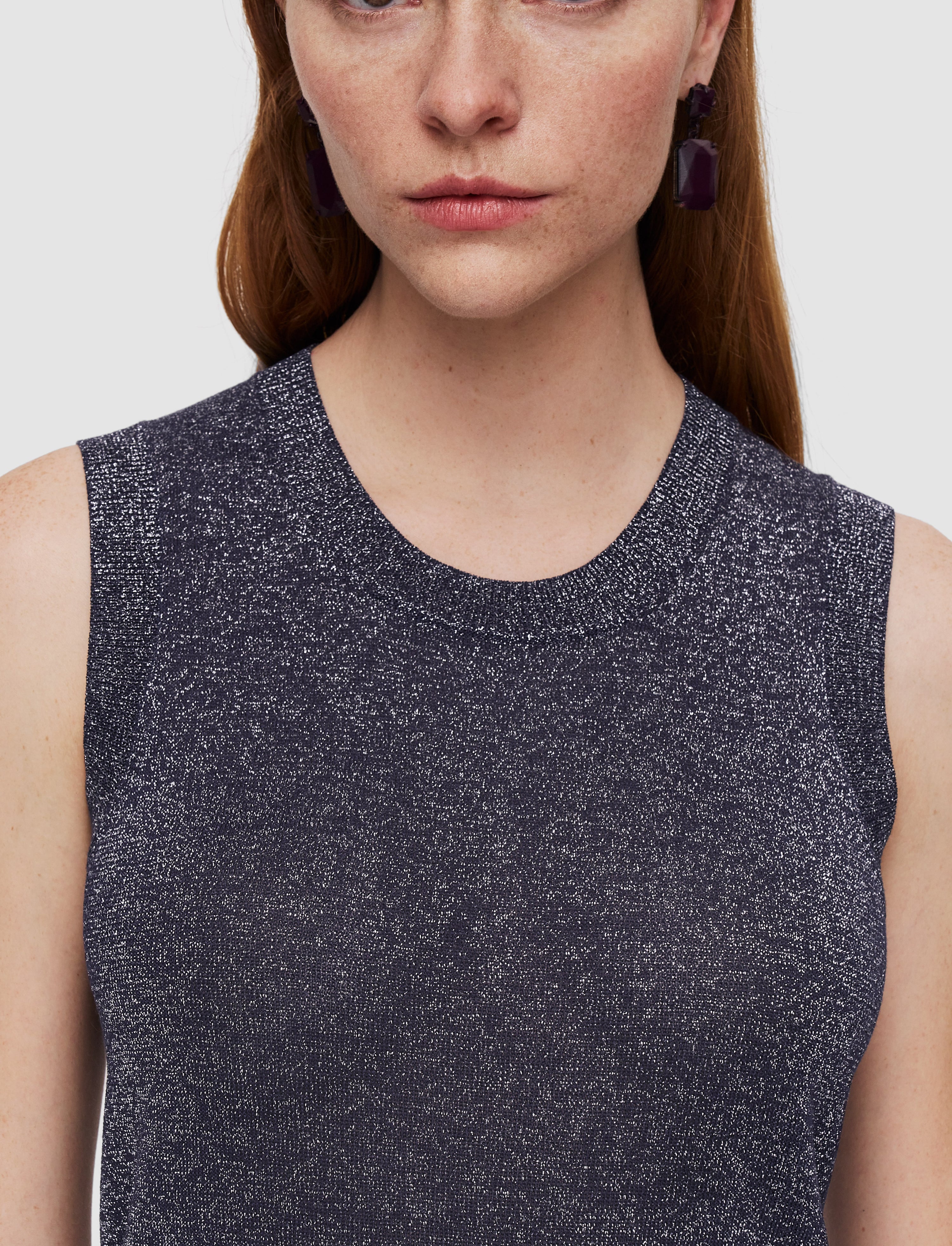 Lurex Knit Tank Top - 6