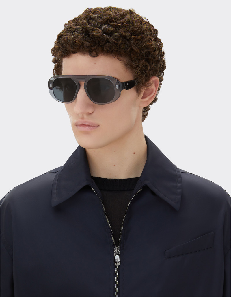 Ferrari Ferrari sunglasses in ocean colour acetate with light blue lenses outlook