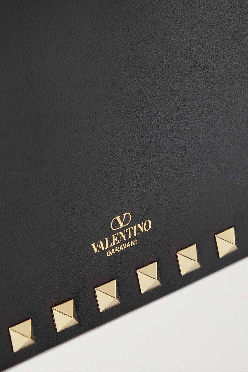 Rockstud leather clutch 4