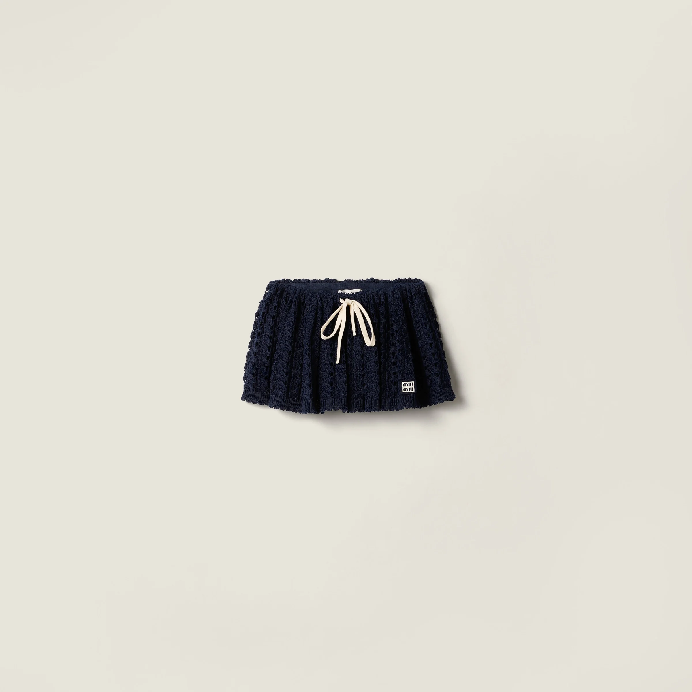 Cotton miniskirt - 1