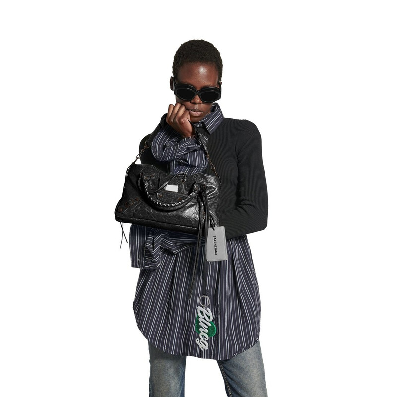 BALENCIAGA Women's Le City First Bag in Black outlook