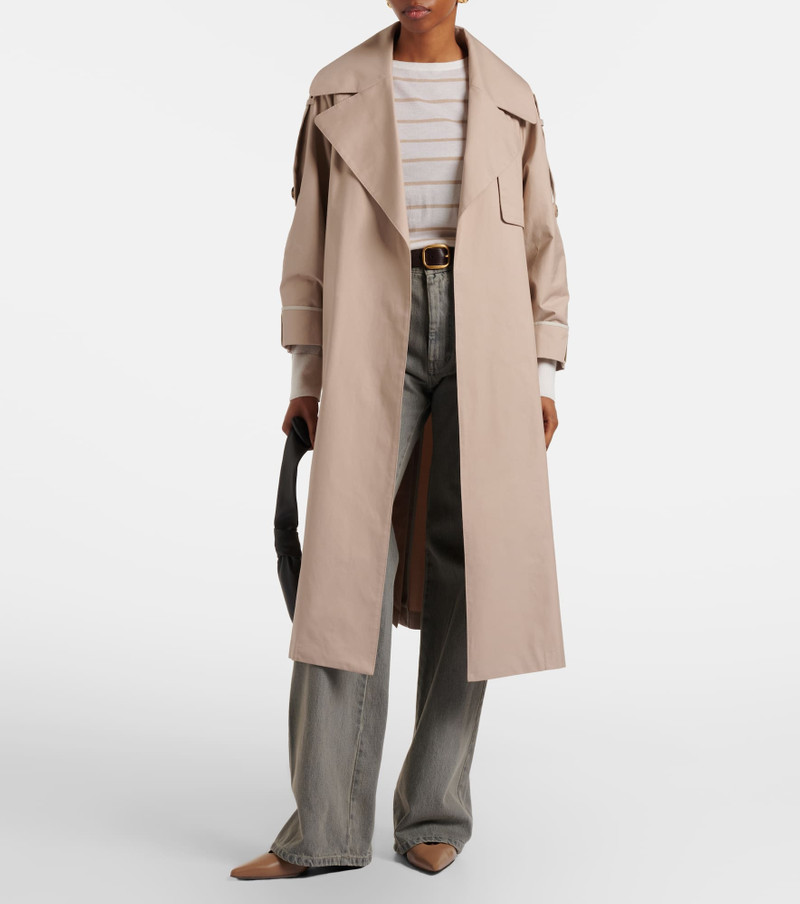 Max Mara Cotton-blend gabardine trench coat outlook