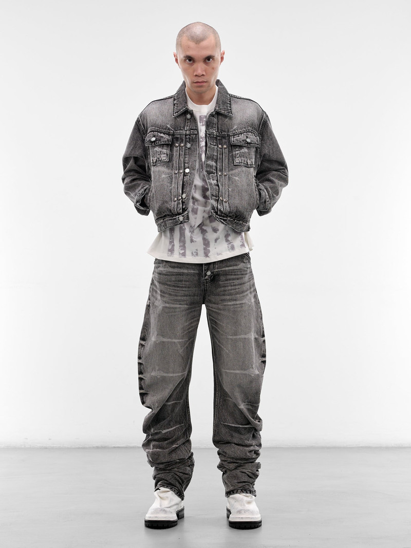 Thug Club Black Laser Washed Parkour Jeans outlook