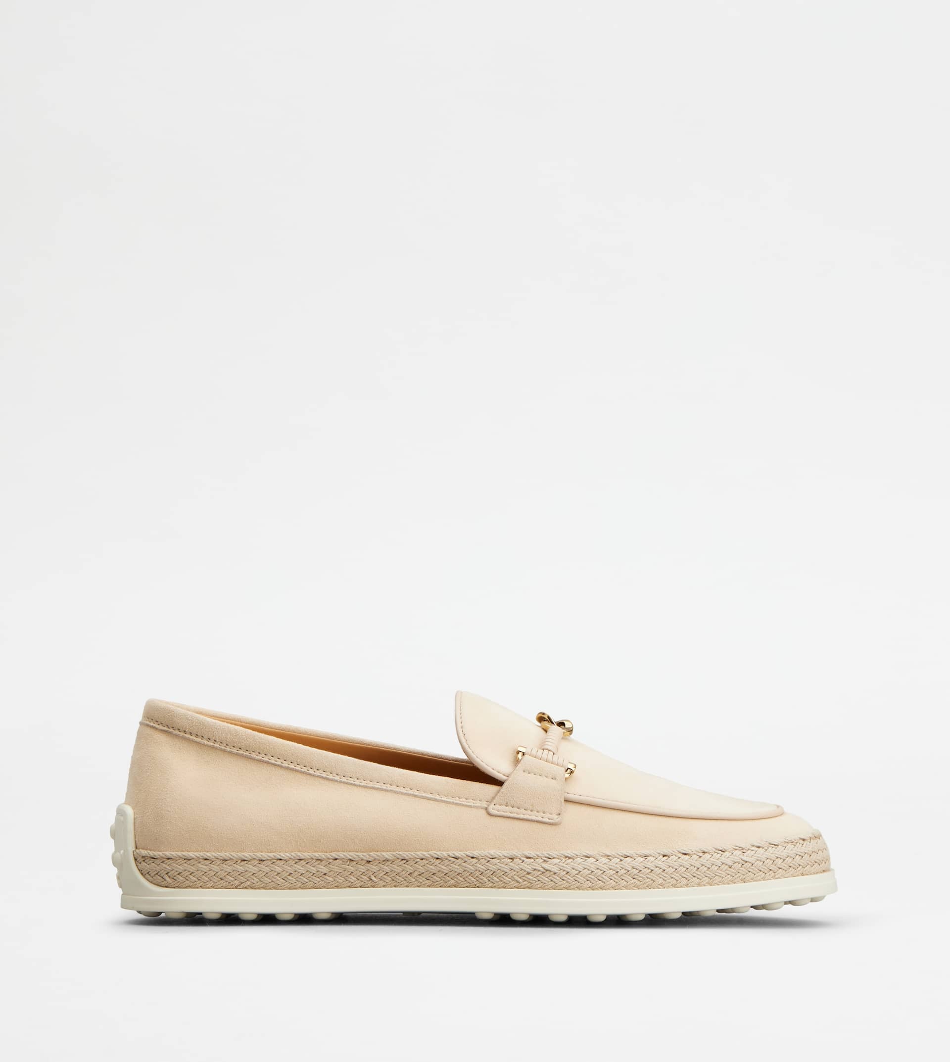 LOAFERS IN SUEDE - BEIGE - 1