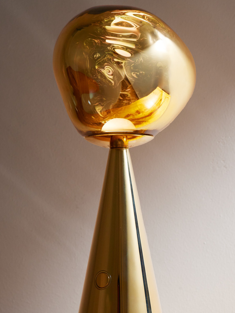 Melt Portable Gold-Tone LED Lamp 5