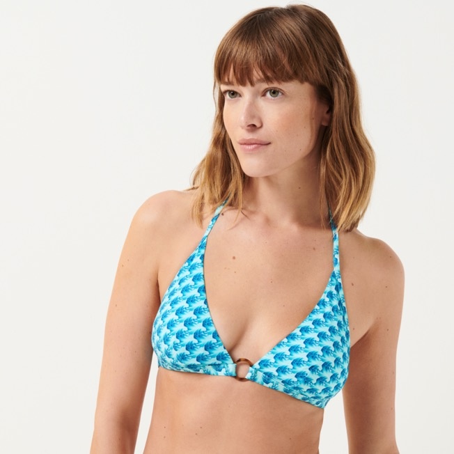 Women Halter Bikini Top Micro Waves - 2