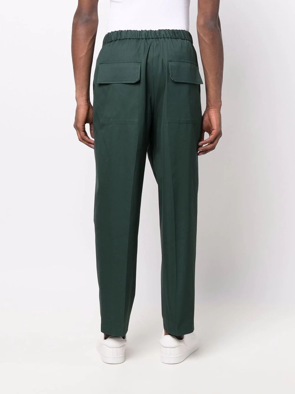 elasticated relaxed-fit trousers - 4