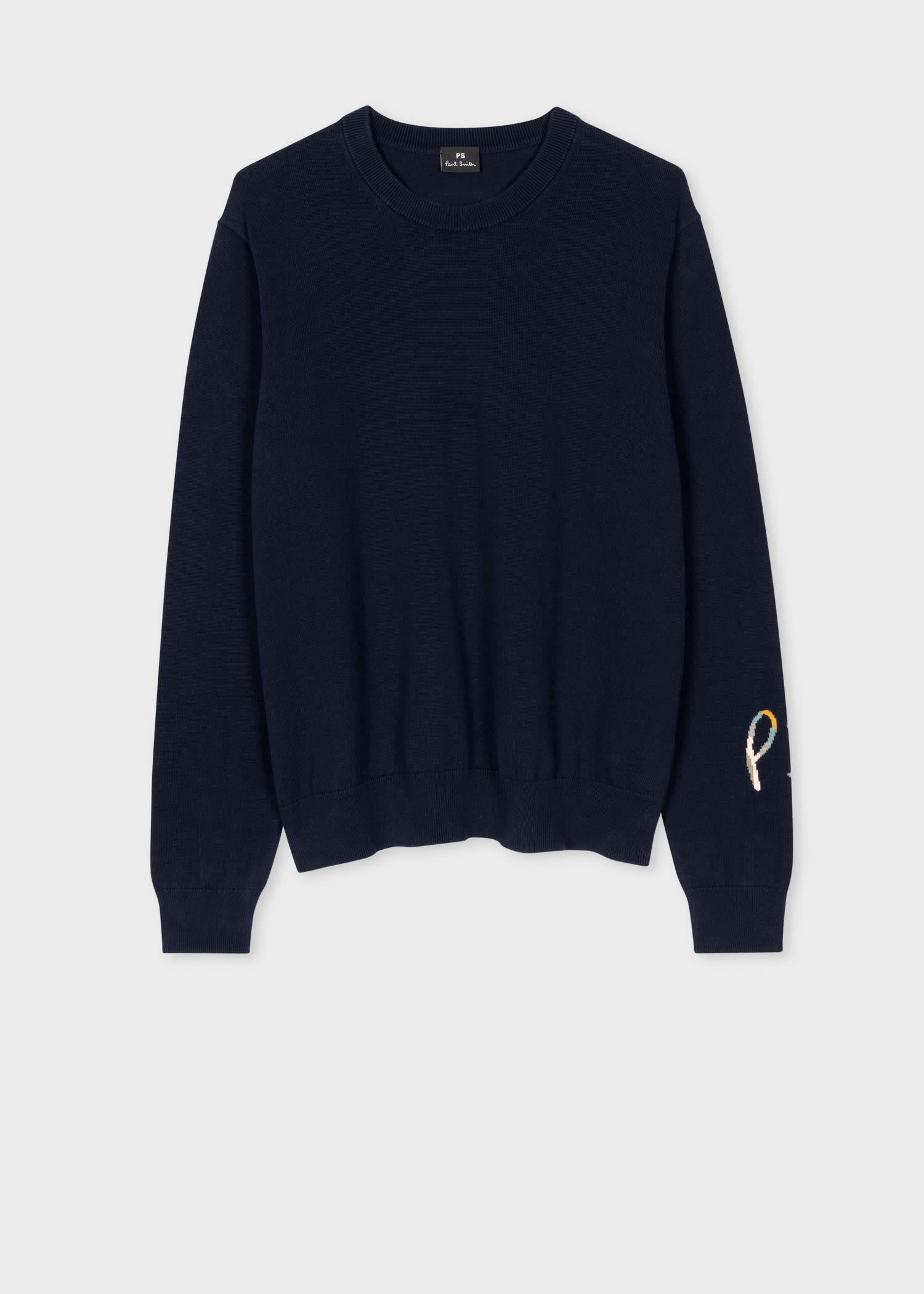Navy Knitted Initials Sweater - 1