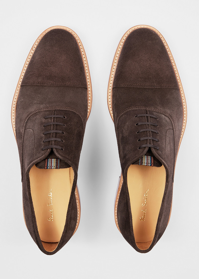 Dark Brown Suede 'Balthazar' Shoes 5