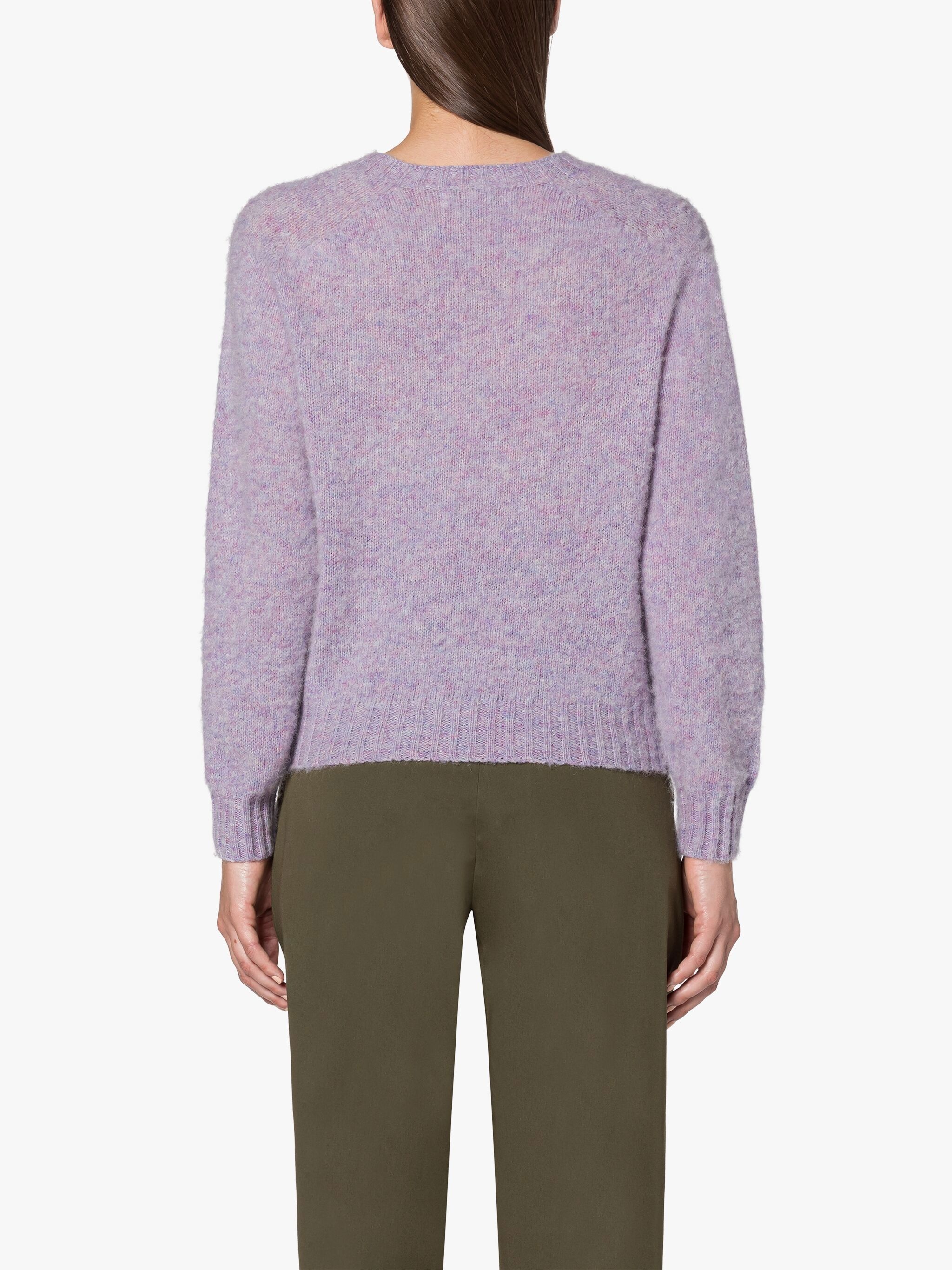 KENNEDI LILAC MIX WOOL CREWNECK SWEATER - 4