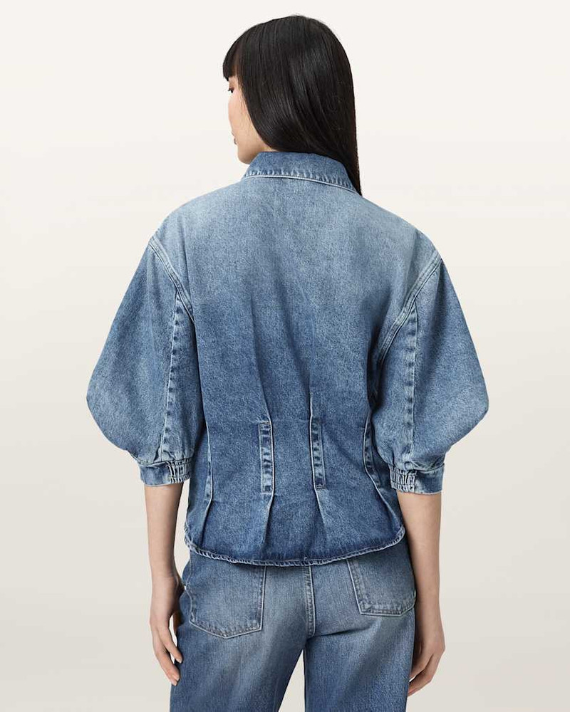 NANCY SLIM FIT DENIM SHIRT 8
