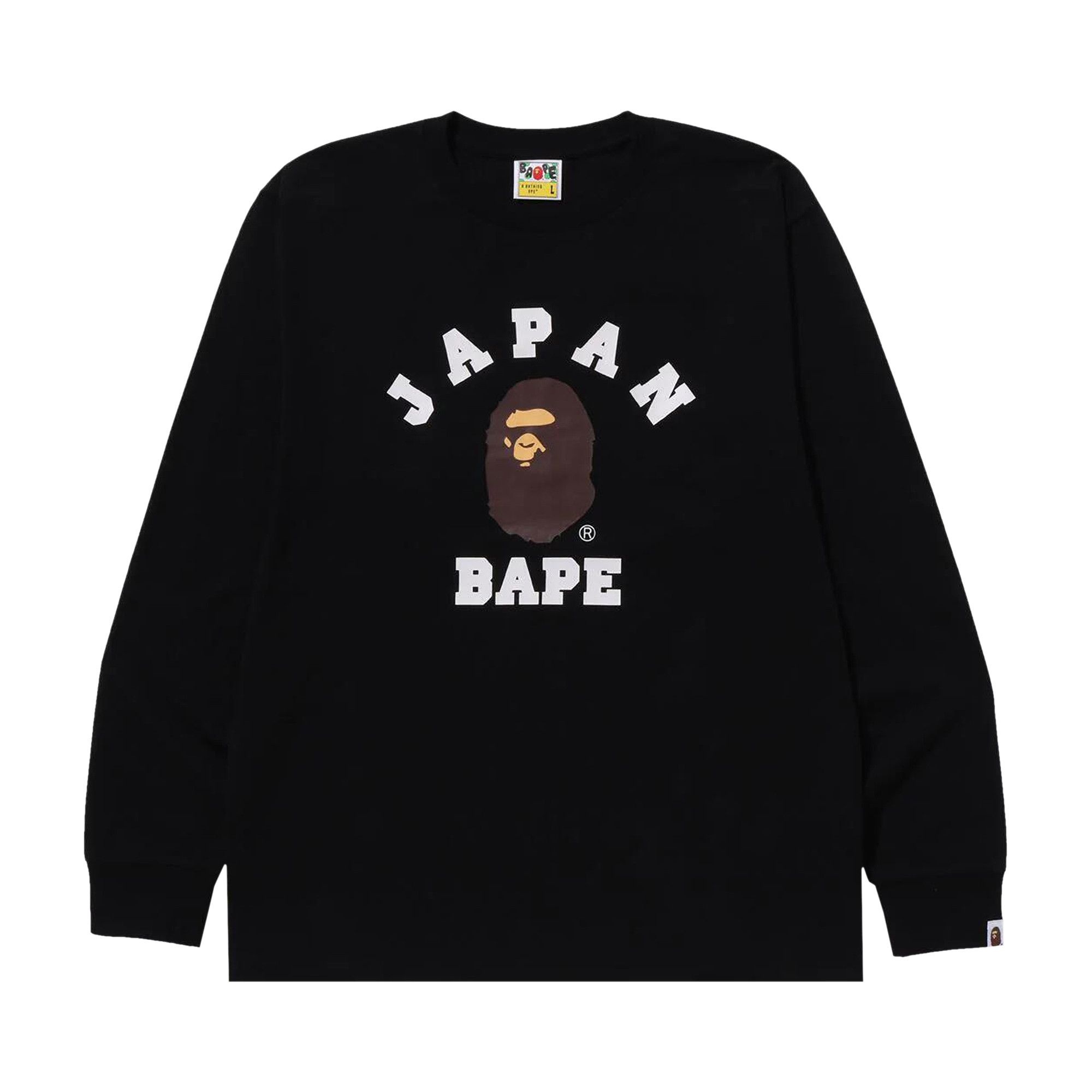 BAPE Japan College City Long-Sleeve Tee 'Black' - 1