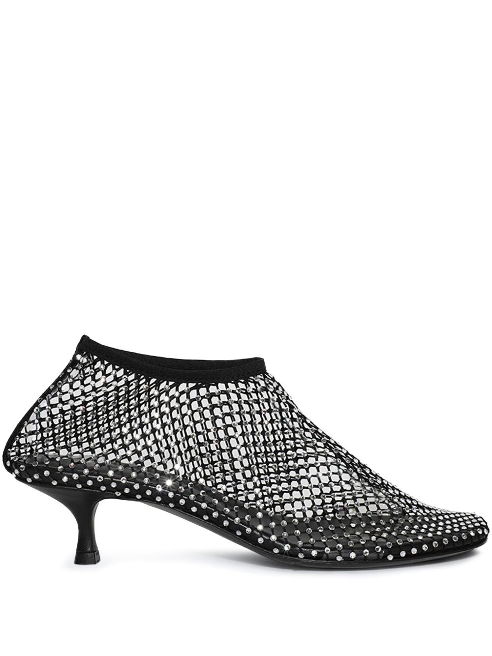 45mm Minette crystal micro heel pumps - 1