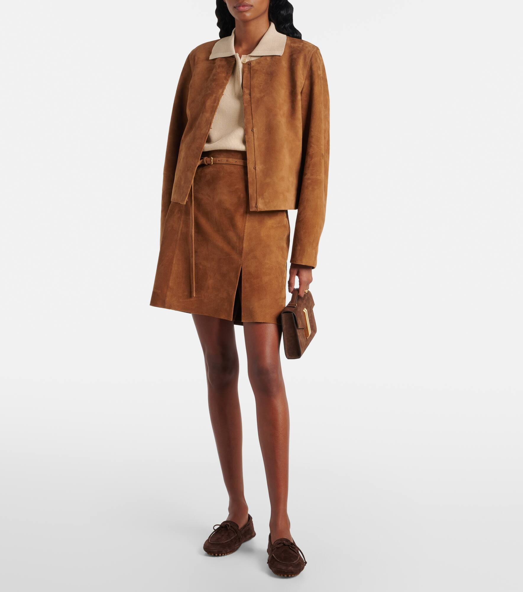 Suede miniskirt - 2