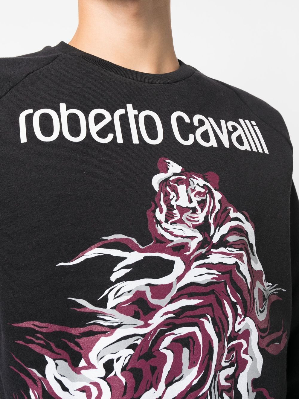 graphic-print crew neck sweatshirt - 5