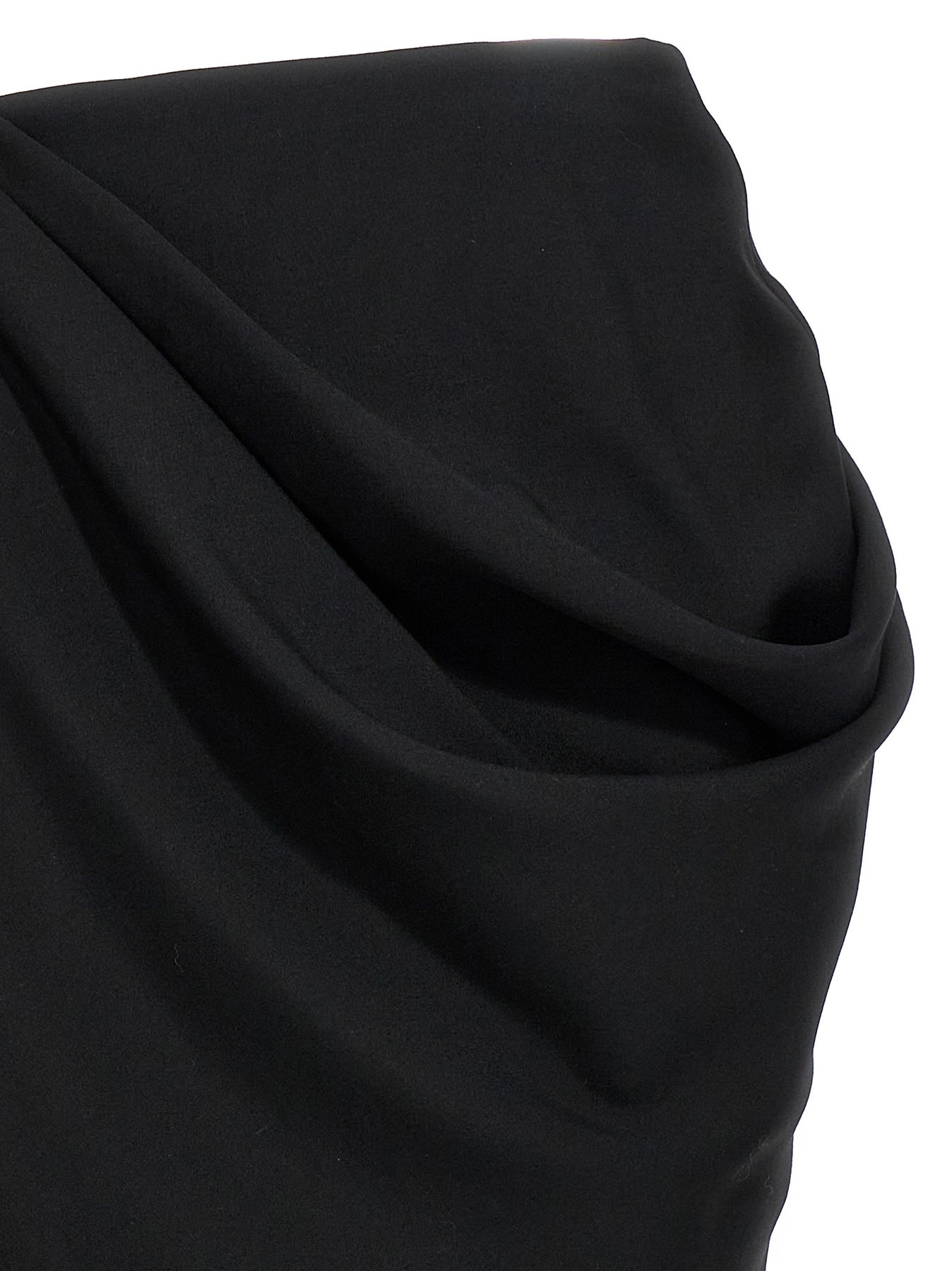 Alexander McQueen Slashed Drape Skirts Black | wananluxury