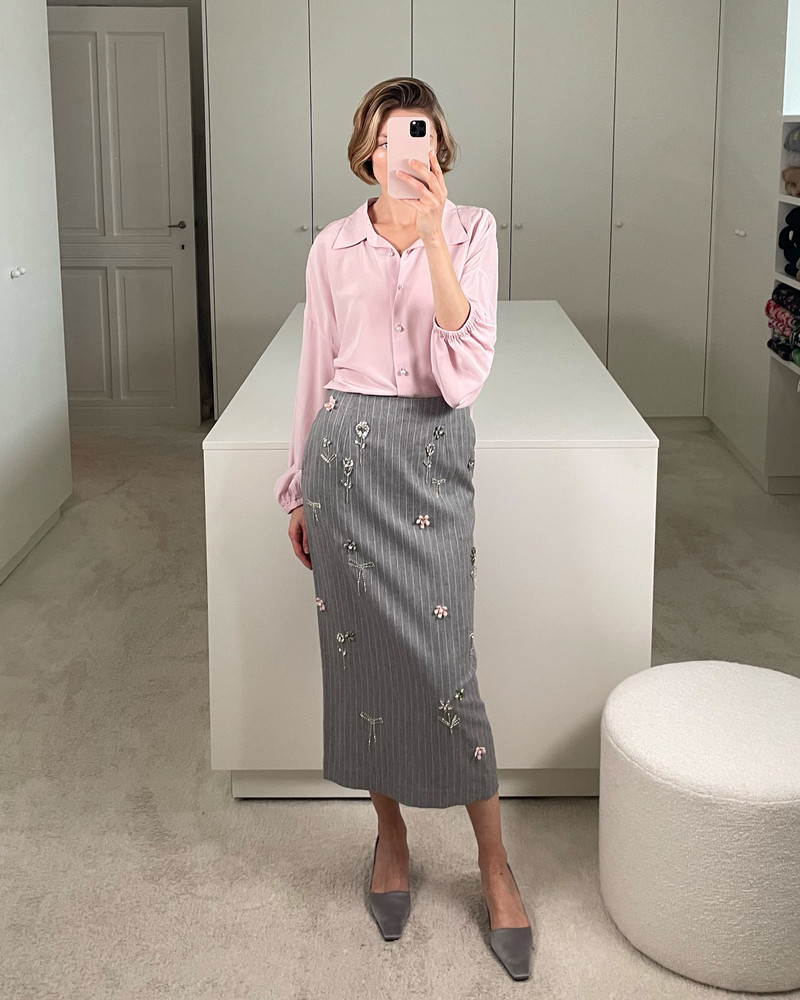 BERNADETTE Skirt Rox Multi-Crystal Embroidery outlook