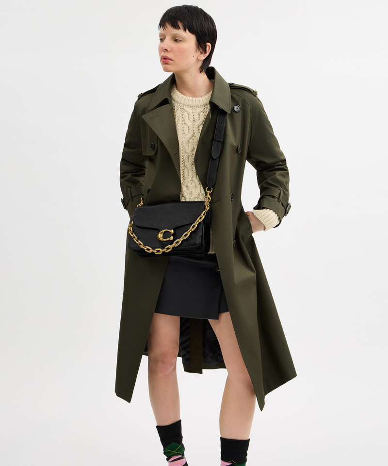 COACH Chain Tabby Leather Shoulder Bag 20 outlook