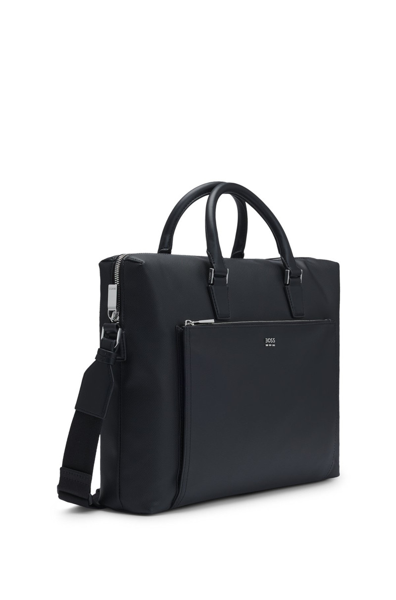 TEXTURED DOCUMENT CASE WITH HARDWARE TRIMS 5