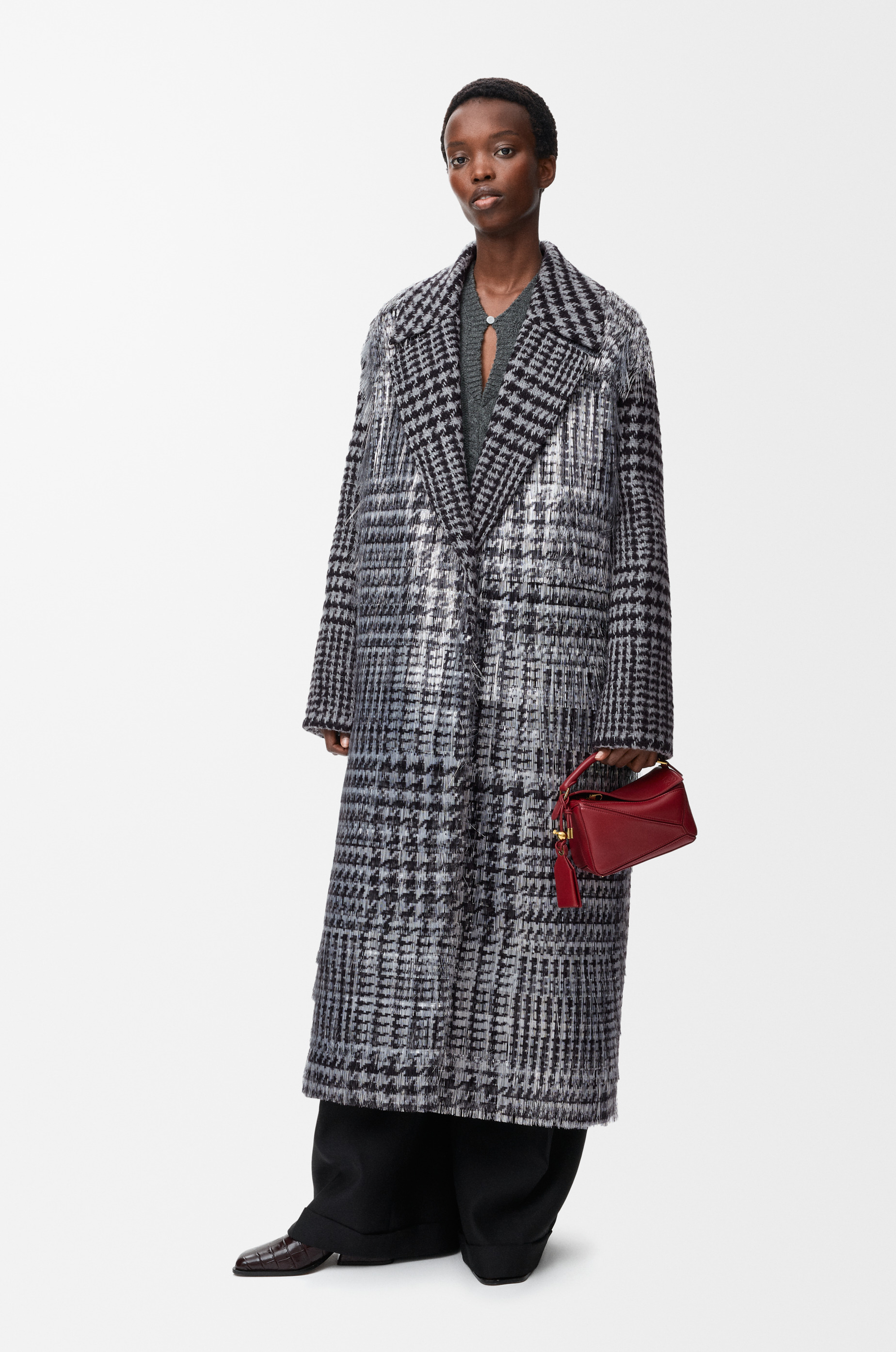 Coat in wool and mohair blend - 2