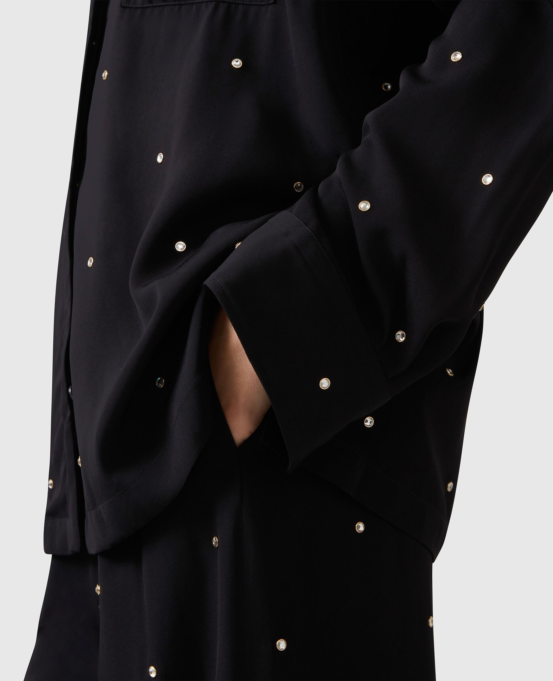 Lead-Free Crystal Oversized Shirt - 4