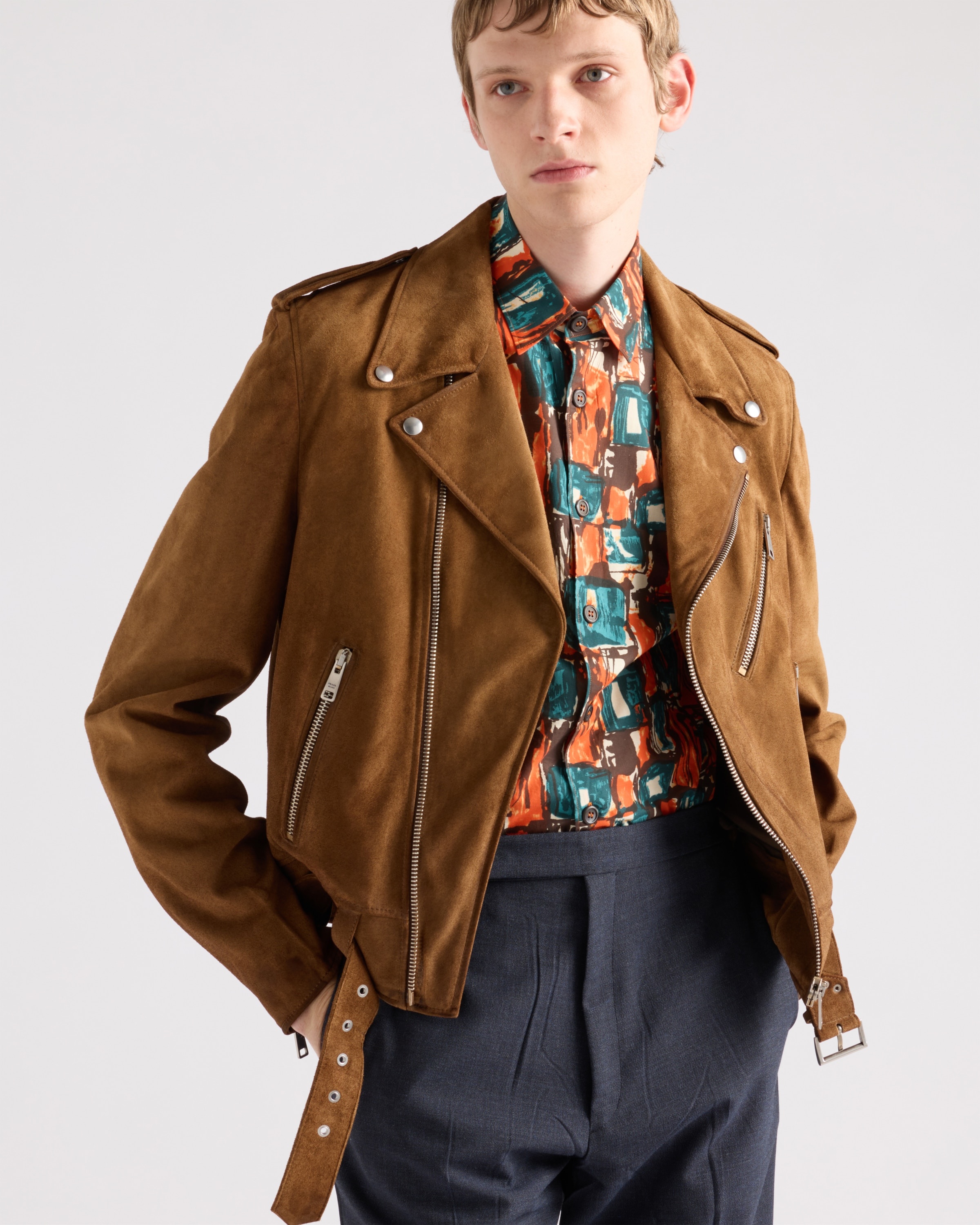 Suede biker jacket - 3