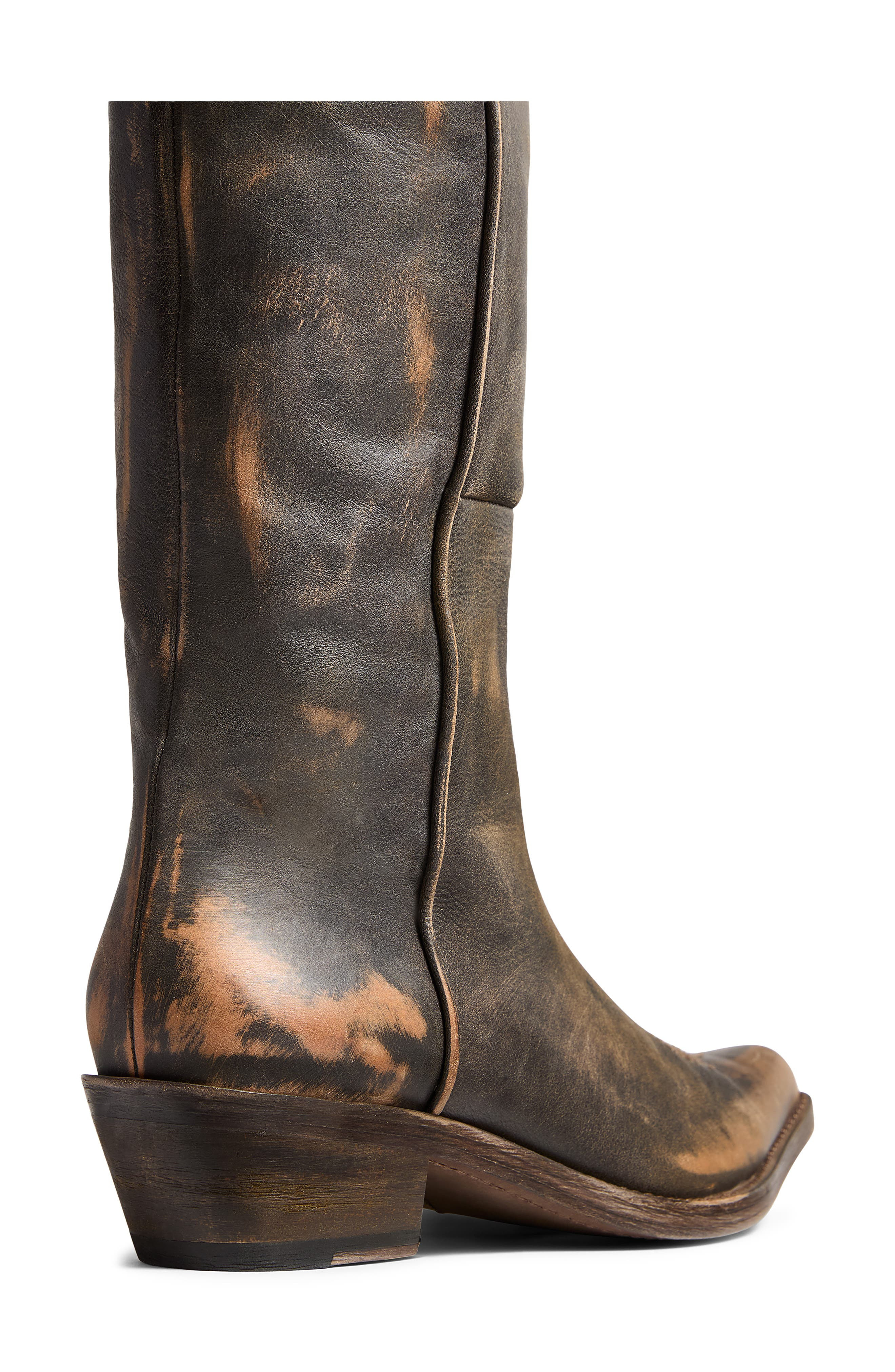 Khaite Clive Over the Knee Western Boot in Vintage Black at Nordstrom - 3
