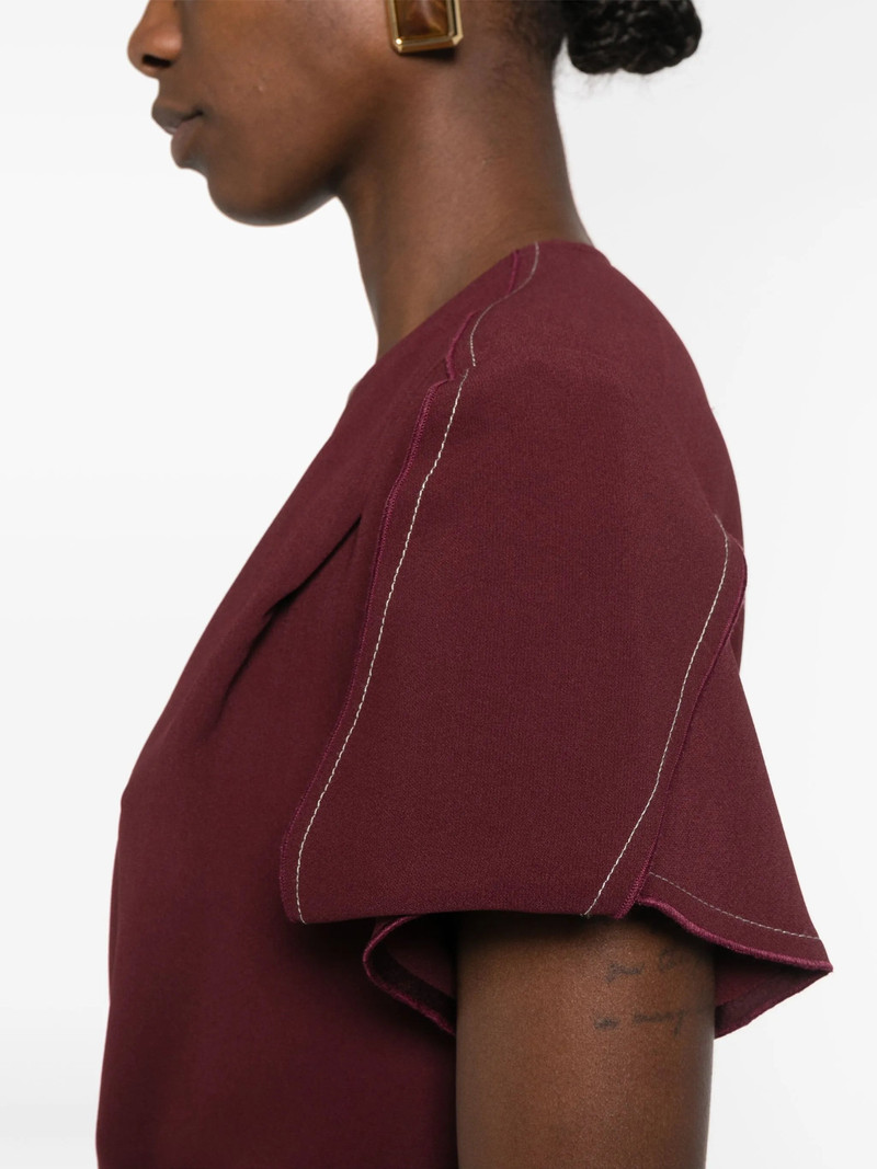 Victoria Beckham Victoria Beckham Eve Ruffle Midi Dress outlook