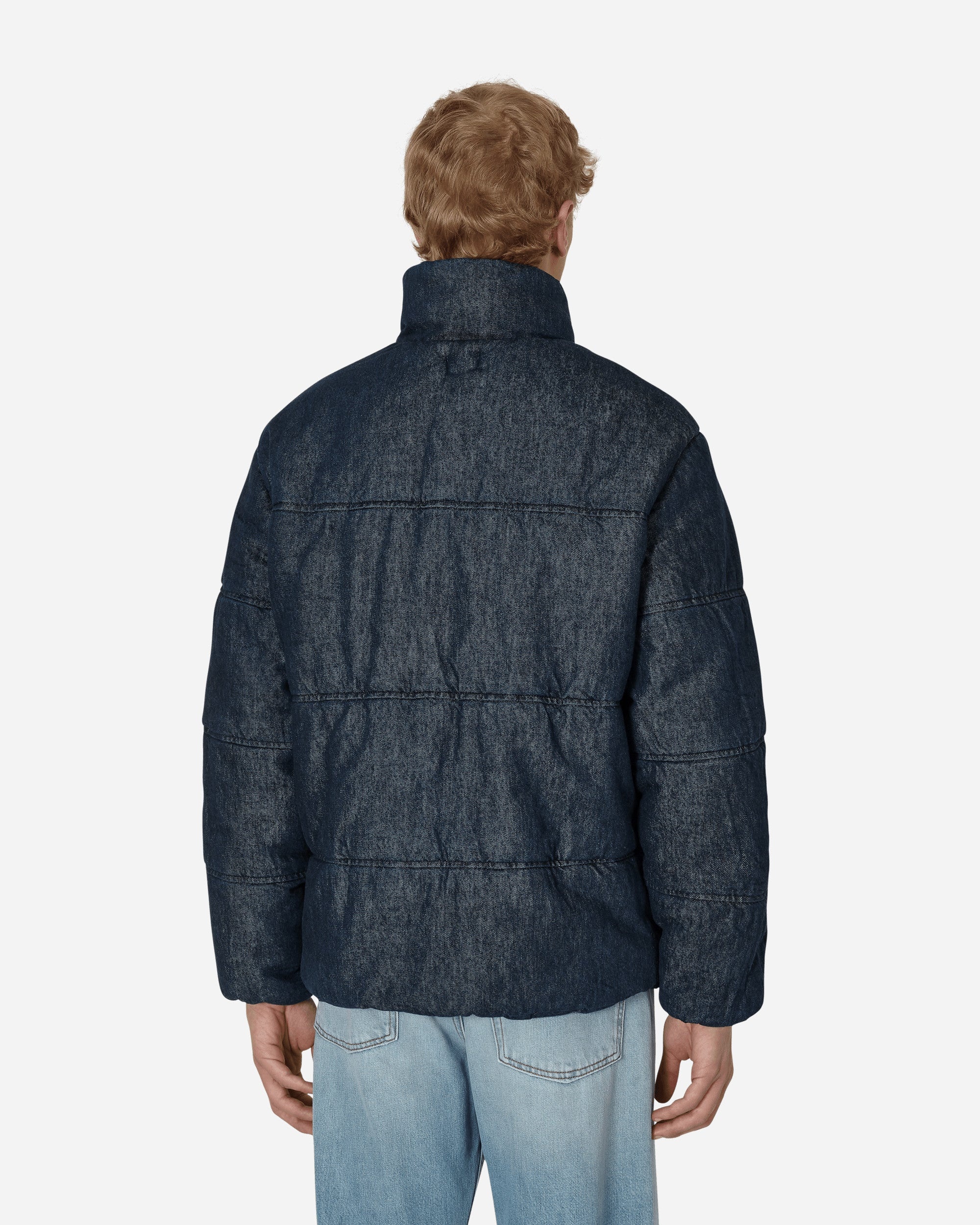 Denim Puffer Jacket Blue - 3