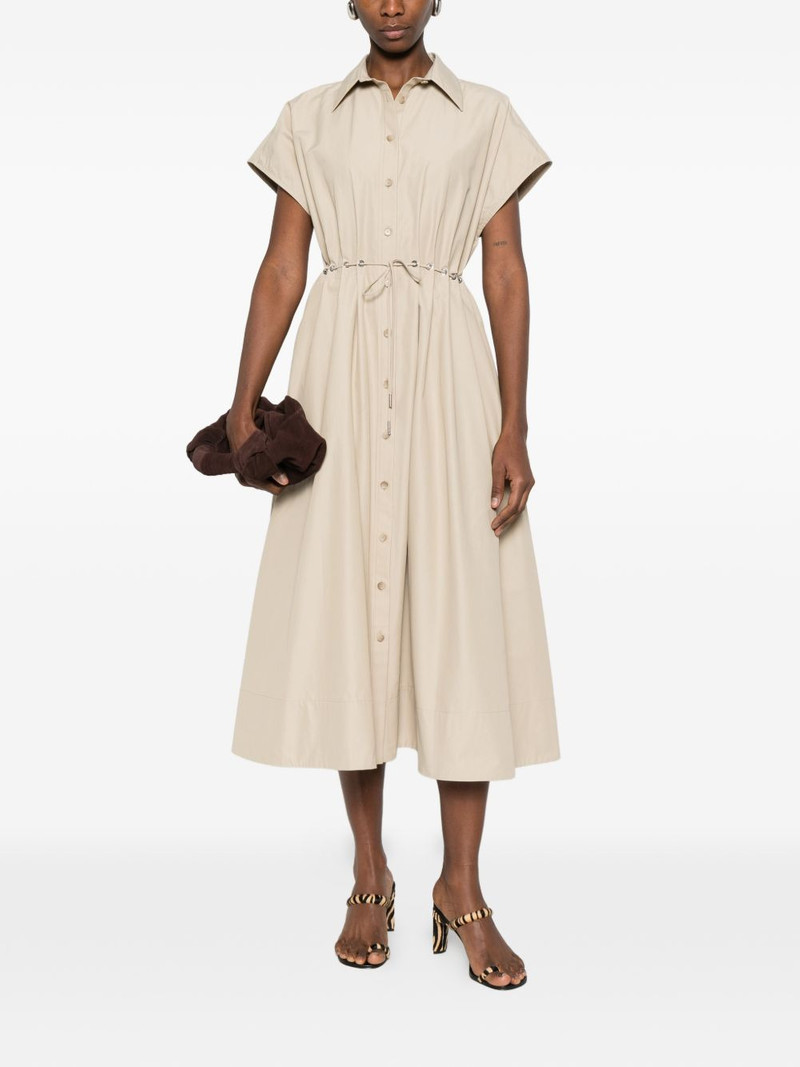 BRANDON MAXWELL Blake eyelet waist shirt dress outlook