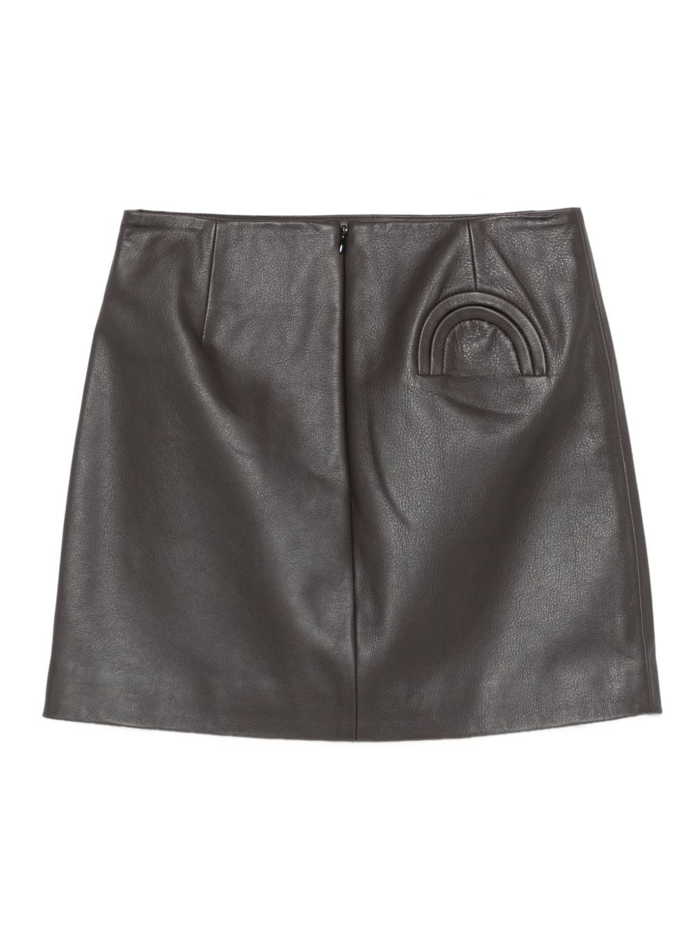 leather mini skirt - 2