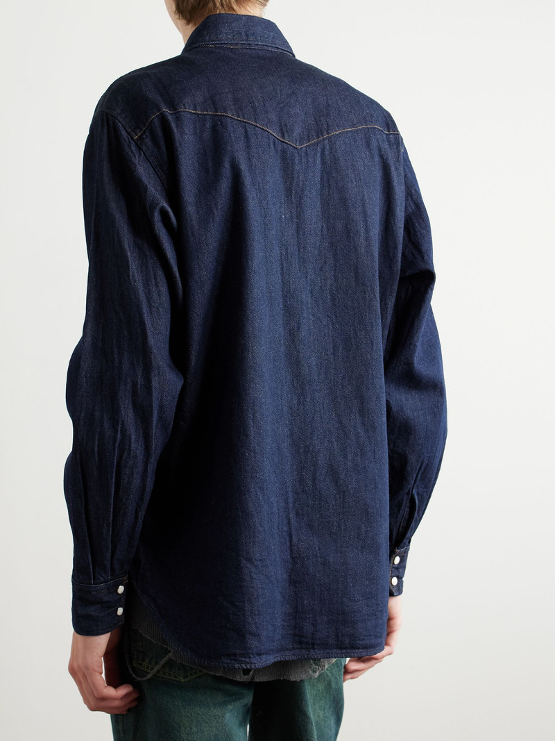 Husky Denim Western Shirt Blue 4