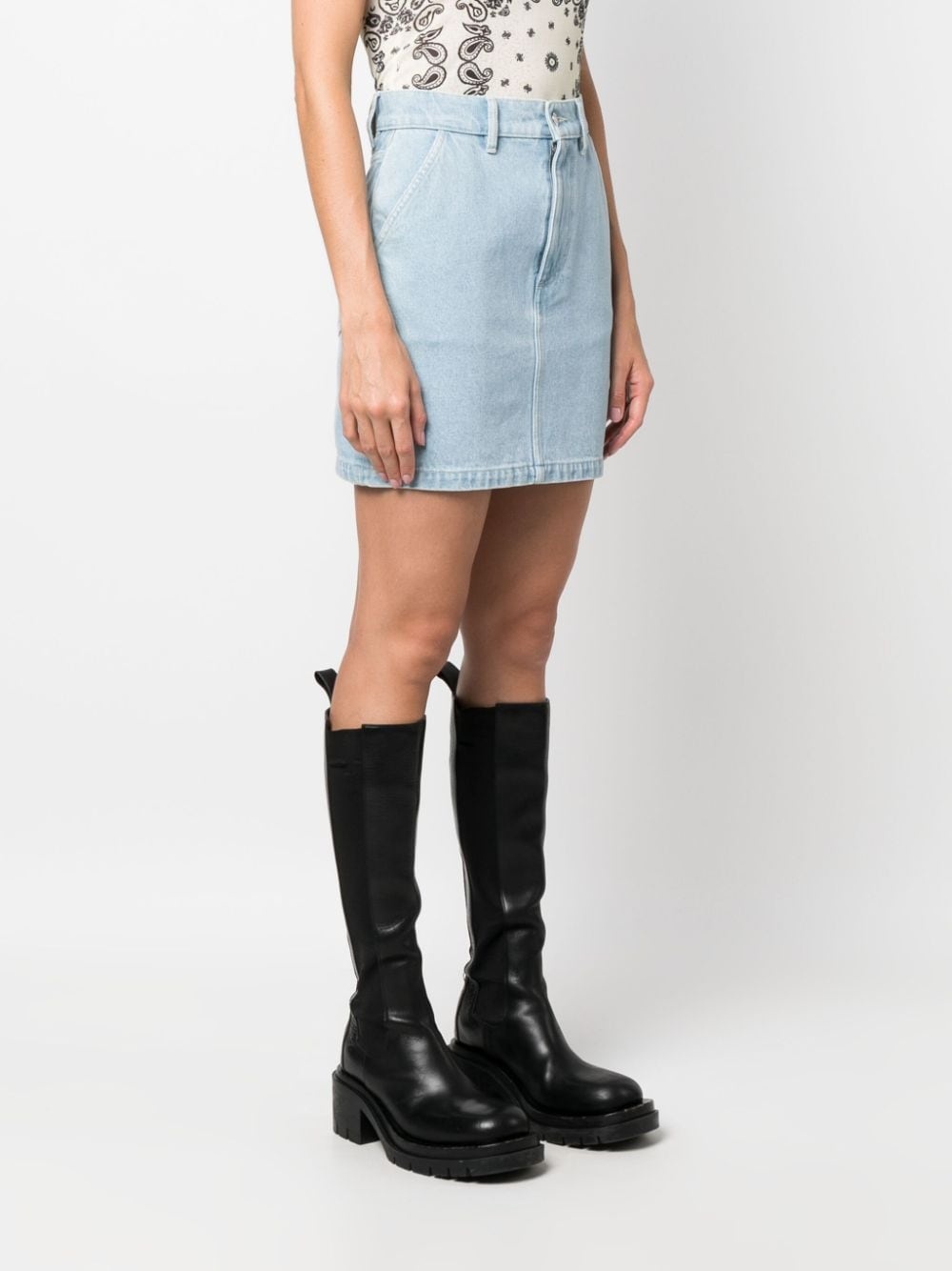 denim mini skirt - 3