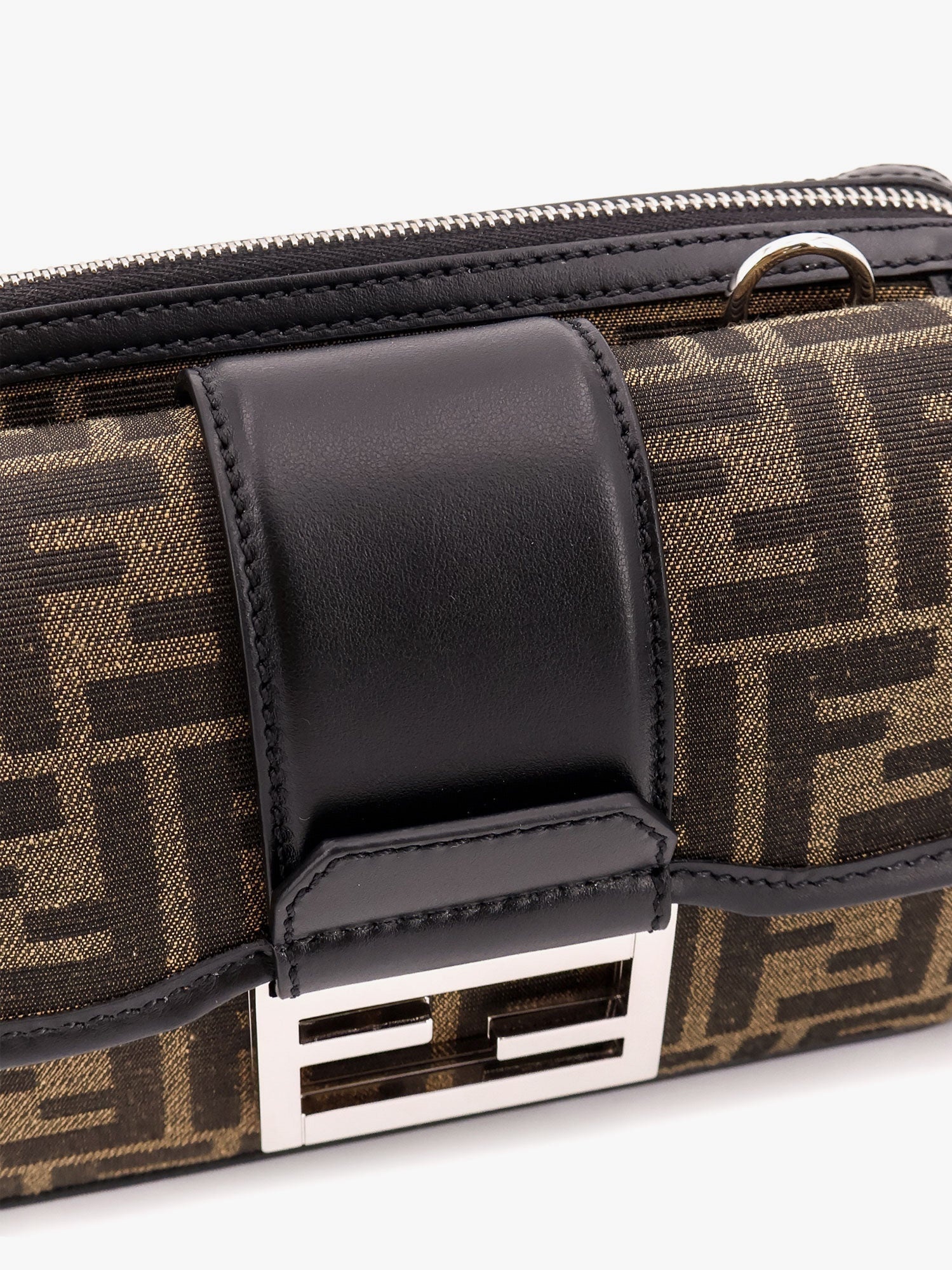 ショルダーバッグ FENDI Baguette double jacquard shoulder bag Nero FENDI Baguette double jacquard shoulder bag